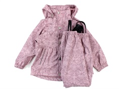 En Fant rainwear pants and jacket keepsake lilac flowers